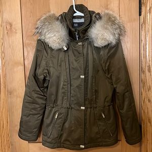 Olive green winter jacket